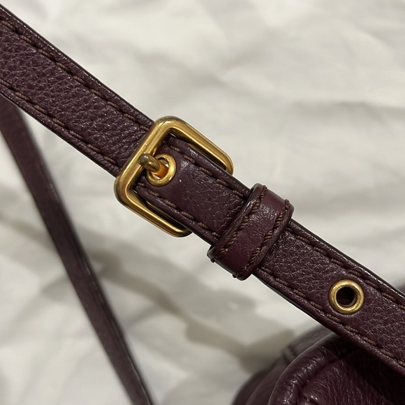Marc by Marc Jacobs Burgundy Leather Crossbody Bag Classic Q Isabelle - Picture 8 of 10